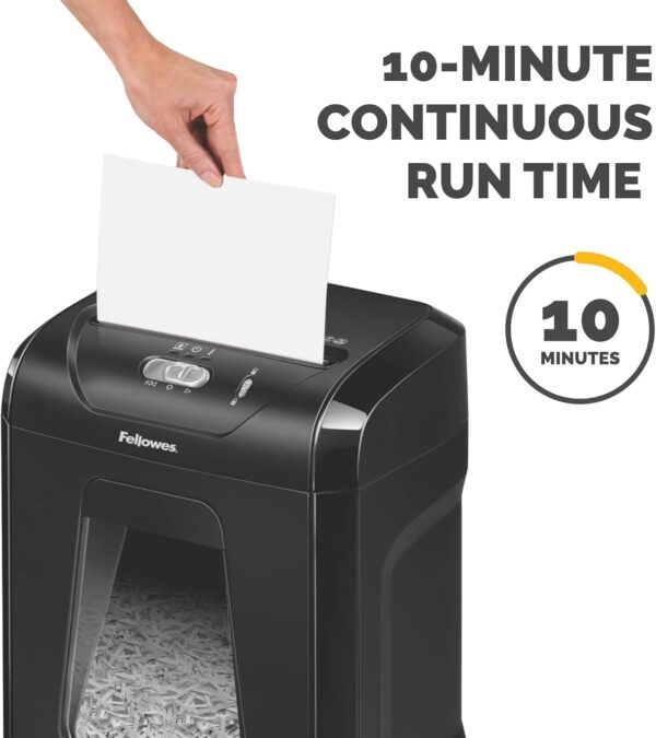 Fellowes 14C10 14-Sheet Cross-Cut Home Office Paper Shredder - Image 7