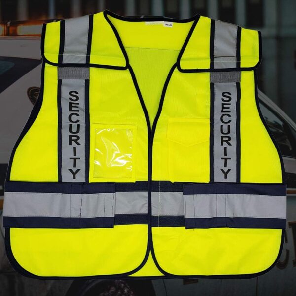 VIEWBRITE Reflective Class 2 Fire Vest Lime Green - 5 Point Breakaway High Visibility Yellow Fire Fighter Vest - Image 2