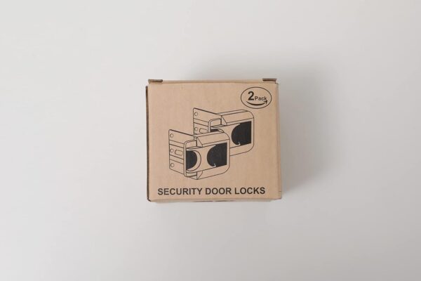 CZU Home Door Lock Security, Upgraded Safety Childproof Door Reinforcement Lock Latch (2-Pack), Extra Defend Door Lock for Inward Swinging Door - Image 9