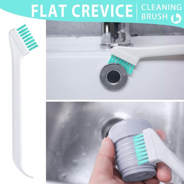 Small Cleaning Brushes for Small Spaces, Tiny Household Cleaning Supplies Tools, Mini Crevice Cleaning Brush Scrub Narrow Corner Nook Track Grooves Bathroom Kitchen Home Detailing, 16 Pcs - Image 4