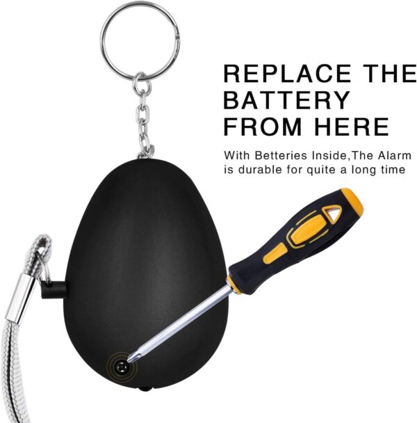 KOSIN Safe Sound Personal Alarm, 6 Pack 140DB Personal Security Alarm Keychain with LED Lights, Emergency Safety Alarm for Women, Men, Children, Elderly - Image 4