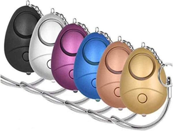 KOSIN Safe Sound Personal Alarm, 6 Pack 140DB Personal Security Alarm Keychain with LED Lights, Emergency Safety Alarm for Women, Men, Children, Elderly