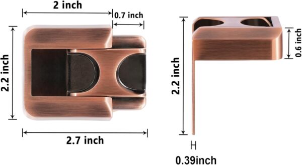 CZU Home Door Lock Security, Upgraded Safety Childproof Door Reinforcement Lock Latch (2-Pack), Extra Defend Door Lock for Inward Swinging Door - Image 6