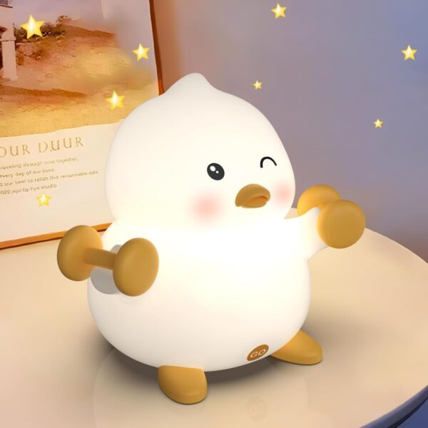 Duck Night Light Cute Night Light for Kids 3 Level Dimmable Duck Light 30 Min Timer Silicone Baby Night Light LED Rechargeable Duck Lamp Squishy Toddler Nightlights Duck Gifts for Girls Room Decor