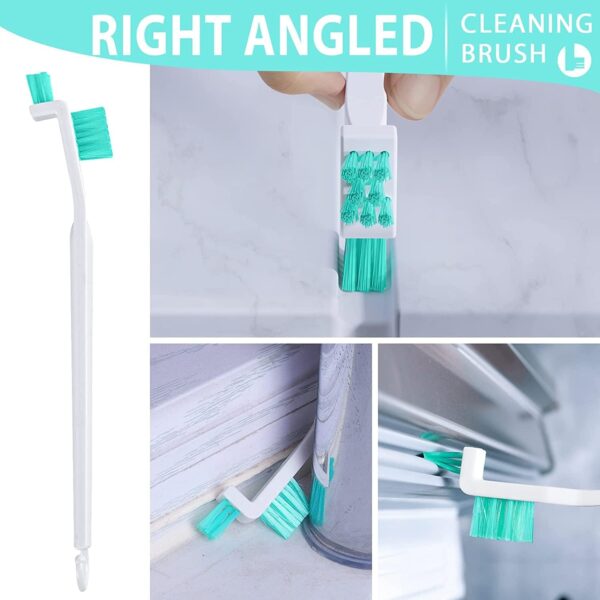 Small Cleaning Brushes for Small Spaces, Tiny Household Cleaning Supplies Tools, Mini Crevice Cleaning Brush Scrub Narrow Corner Nook Track Grooves Bathroom Kitchen Home Detailing, 16 Pcs - Image 3