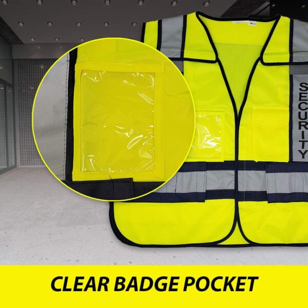 VIEWBRITE Reflective Class 2 Fire Vest Lime Green - 5 Point Breakaway High Visibility Yellow Fire Fighter Vest - Image 5