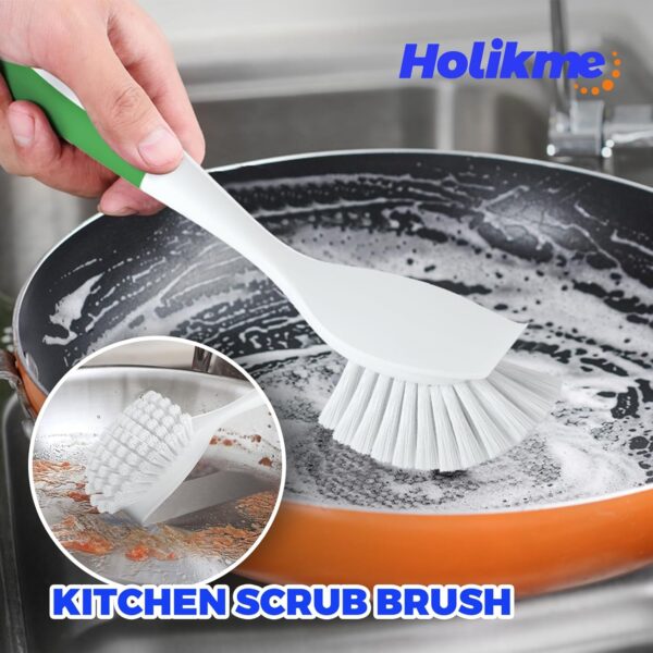 Holikme 5Pack Kitchen Cleaning Brush, Green - Image 2
