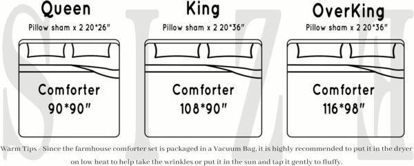 Queen Comforter Set Wheat Bedding - Ruched Comforter Queen Size Bed Set Boho Shabby Chic Bedding for Bedroom Comforter Fluffy 3 Piece Ruffle Comforter Set with Pillow White Bedding Soft - Image 7