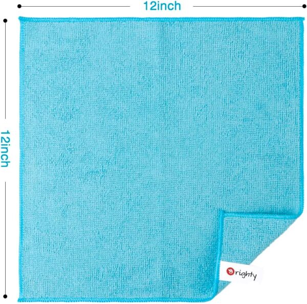 Orighty Cleaning Cloths Pack of 12, Highly Absorbent Microfiber Cleaning Supplies, Lint Free Cloths for Multiple-use, Powerful Dust Removal Clean Rags for House, Kitchen, Car Care(12x12 inch) - Image 5