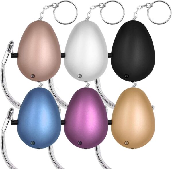 KOSIN Safe Sound Personal Alarm, 6 Pack 140DB Personal Security Alarm Keychain with LED Lights, Emergency Safety Alarm for Women, Men, Children, Elderly - Image 2