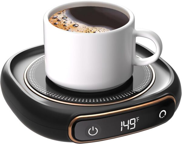 Coffee Mug Warmer, Cup Warmer for Desk with Auto Shut Off, 3 Temp Settings, Mug Warmer for Coffee, Beverage, Milk, Tea, Coffee Warmer Plate in Your Home & Office, Gift (No Cup)