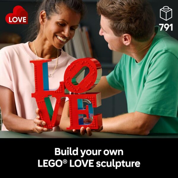 LEGO Art Love Collectible Building Sets - DIY Kits for Adults, Ages 18+ - Crafts for Home Decor & Display - Gift Ideas for Valentine's Day, Birthdays, & More - 31214 - Image 2