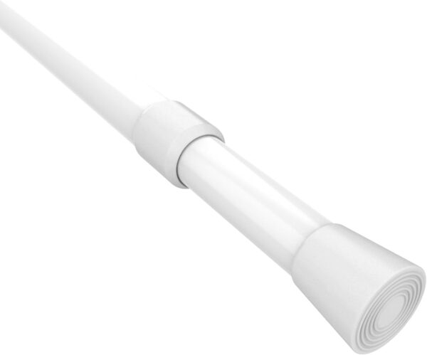 Tension Rods Room Divider, Premium Adjustable Curtain Tension Rods, 34-62 Inch Large Curtain Rod, No Drilling Tension Pole for Kitchen, Bathroom, Cupboard, Wardrobe, Window, Bookshelf DIY Project 1PCS