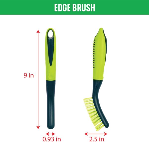 Pine-Sol Scrub Brush Set - Long Handle Cleaning Brushes with Heavy Duty Bristles and Comfort Grip - Scrubbers for Kitchen, Household, and Dishwashing, 5 Pieces - Image 7
