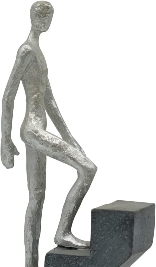 Modern Desk Decor 'Top of The Rock' - Abstract Sculpture 11" as Motivation - Modern Home Decor Figure Made of Marble Resin - Aesthetic Statue for Living Room & Office décor as a Gift - Image 6