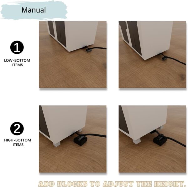 【2025 UPDATED】HUKURU Furniture Lifter Tool - 30” Thickened and Lengthened Furniture Lifters for Heavy Furniture,Furniture Jack for Move Sofa Refrigerator Washing Machine Easily (8 Heightening Blocks) - Image 6
