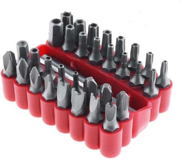 33 Piece Screwdriver Bit Set, Security Screwdriver Tool Kit with Hex and Torx Special Batch Charging Drill Shaped