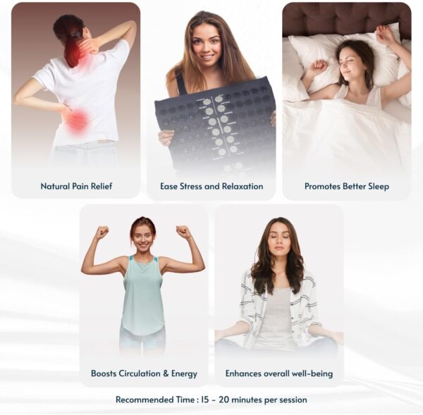 Acupressure Mat and Pillow Set for Full Body Relaxation | Back,Foot and Neck Pain Relief| No Needles | FSA/HSA Eligible | Relieves Stress and Tension | Improves wellness goals | Applicator Kuznetsova - Image 4