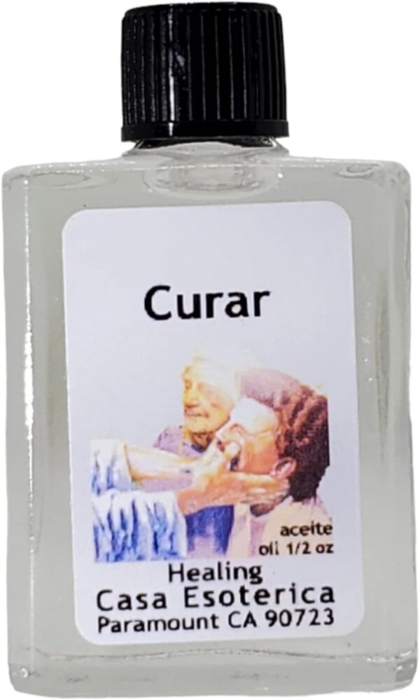 Spiritual Anointing Oil -(Curar Aceite) Healing Oil - Spiritual & Physical Wellness - Promote Relaxation, Comfort & Rejuvenation-0.5 FL OZ (1 Pack)