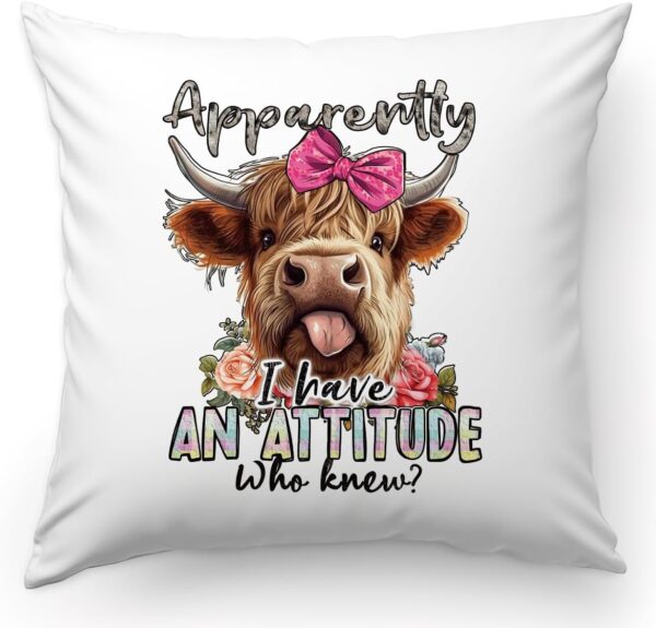 Highland Cow Throw Pillow Covers Cow Pillows Decorative Throw Pillows Cow Decor for Bedroom Decor Highland Cow Bedding Soft Flannel Fluffy Couch Pillow Covers for Sofa Living Room Home Decor