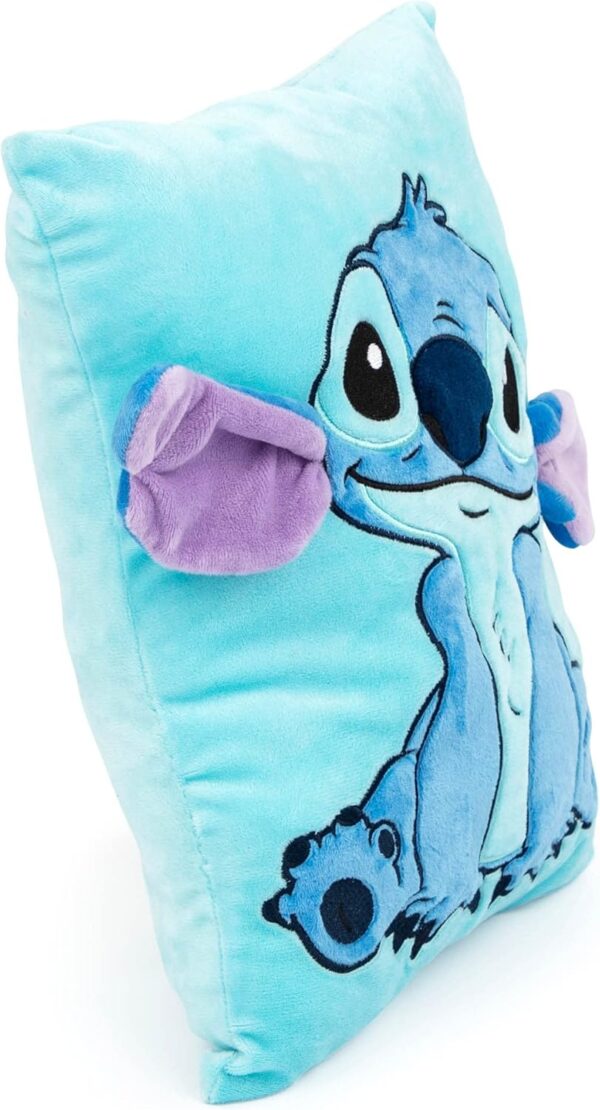Jay Franco Disney Lilo & Stitch 3D Snuggle Pillow - Super Soft – Measures 15 Inches (Official Disney Product) - Image 2