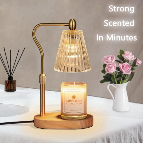 Candle Warmer Lamp, with Timer and Dimmer, Adjustable Height, Birthday Gifts for Women Mom, Wax Melt Warmer for Scented Jar Candles, Home Decor - Image 6
