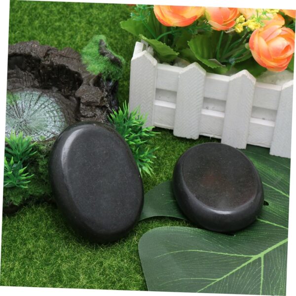 2pcs Natural Volcano Massage Stones Massage Stones for Size Flat Side Ideal for Relaxation and Wellness Treatments - Image 7