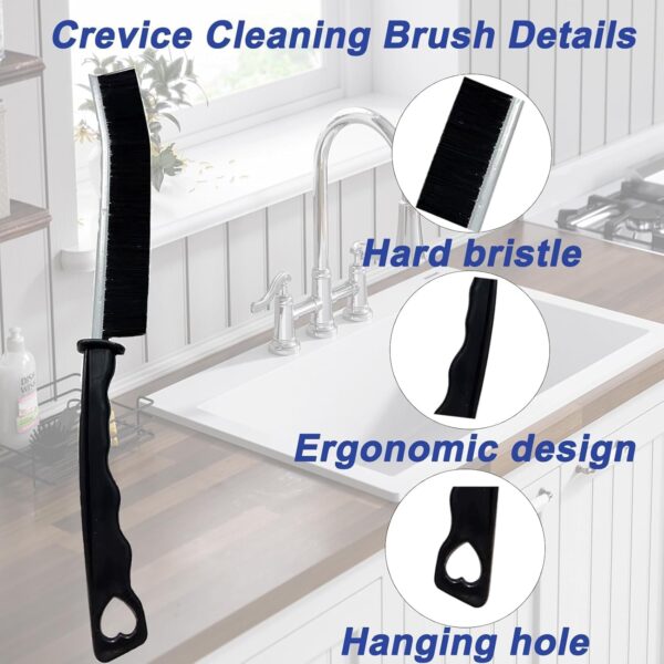15-Piece Set Crevice Cleaning Brush, Skinny Gap Cleaning Tools for Household Use, Multifunctional Hard Bristle Gap Cleaning Brush, Grout Cleaner Brush, Toilet Brush, Scrub Brush for Shower Tile - Image 2