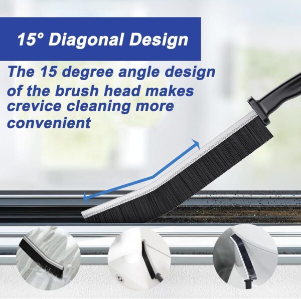 15-Piece Set Crevice Cleaning Brush, Skinny Gap Cleaning Tools for Household Use, Multifunctional Hard Bristle Gap Cleaning Brush, Grout Cleaner Brush, Toilet Brush, Scrub Brush for Shower Tile - Image 3