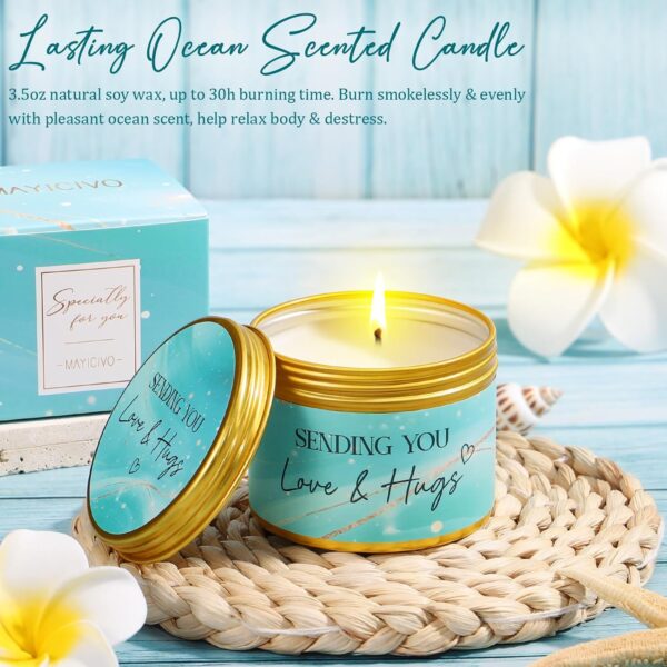 Birthday Gifts for Women, Self Care Gifts Get Well Soon Gifts Basket for Women, Ocean Relaxing Spa Gifts Care Package w/Luxury Blanket, Unique Gifts for Mom Mother Her Wife Girlfriend Friend Sister - Image 6