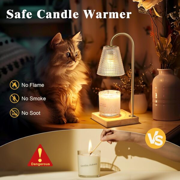 Hong-in Candle Warmer Lamp with Timer Dimmer,Birthday Gifts for Women Mom Sister,House Warming Gifts New Home Room Decor,Wax Warmer for Scented Wax Jar Candles - Image 4