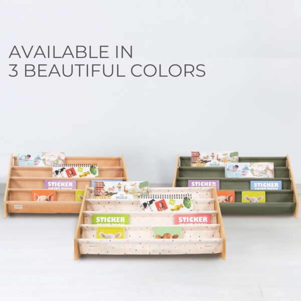 ZICOTO Decorative Bookshelf for Kids - Beautiful Shelf to Display All Books of Your Little One - The Perfect Nursery Organizer for Your Baby Girl or Boy's Montessori Bedroom or Toddler Play Room Decor - Image 7