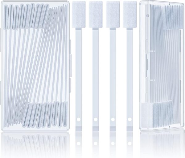 40Pcs Disposable Crevice Cleaning Brushes for Small Spaces, Detail Gaps Scrub Cleaner Brush Set for Toilet Bowl Corner, Household Cleaning Tool Supplies for Window Track, Door Grooves, Vent Fan - Image 8