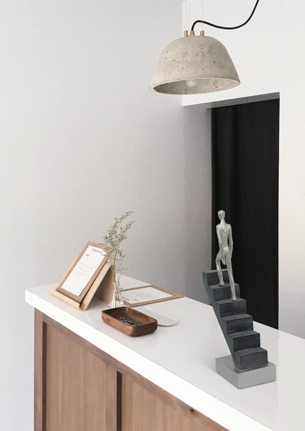 Modern Desk Decor 'Top of The Rock' - Abstract Sculpture 11" as Motivation - Modern Home Decor Figure Made of Marble Resin - Aesthetic Statue for Living Room & Office décor as a Gift - Image 5