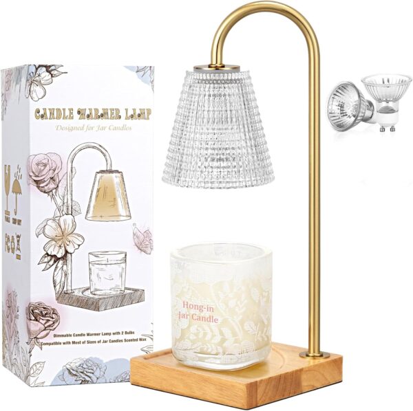 Hong-in Candle Warmer Lamp with Timer Dimmer,Birthday Gifts for Women Mom Sister,House Warming Gifts New Home Room Decor,Wax Warmer for Scented Wax Jar Candles - Image 9