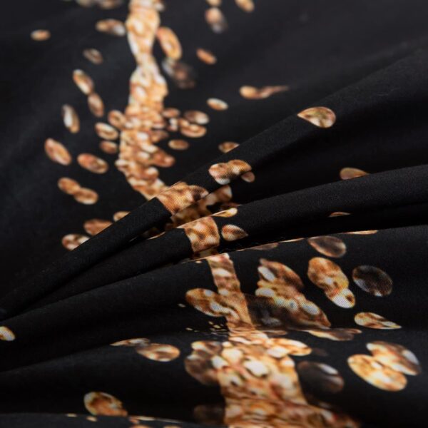 Tailor Shop Marble Bedding Set Soft Microfiber Black and Gold Comforter Set Queen Size for Kids Men and Women with 1 Marble Comforter and 2 Pillowcases… - Image 6