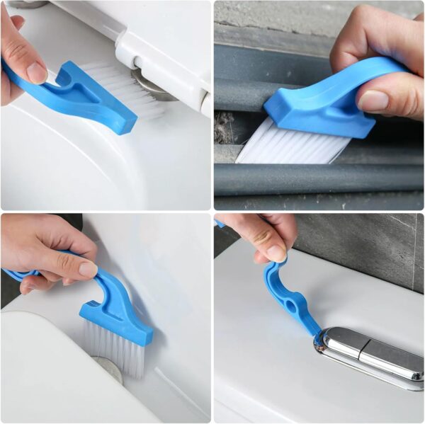 9 Pcs Crevice Cleaning Brush, Bathroom Gap Brush, Hand-held Groove Gap Cleaning Tools, Multifunctional Crevice Gap Cleaning Brush Tool, Shutter Door Window Track Kitchen Cleaning Brushes Kit - Image 6