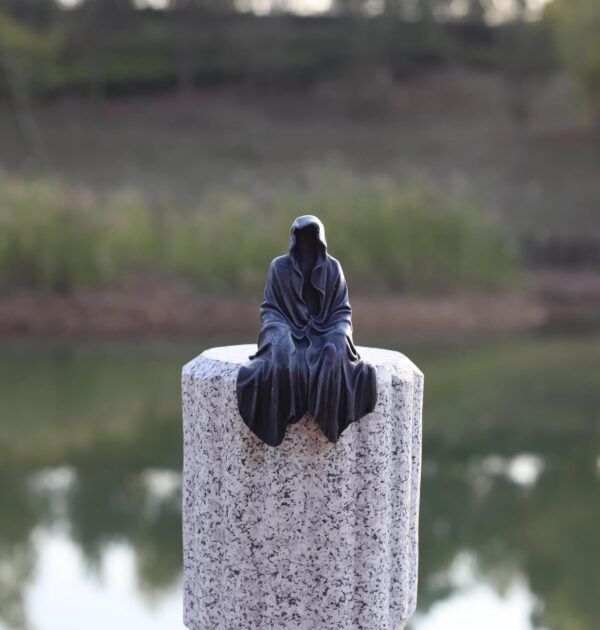 Resin Tabletop Gothic Decor Sitting Statue, Resin Statue Gothic Decor, Fits On Sturdy Shelf and Has A Cool Mystic Look 5.1 Inch - Image 7