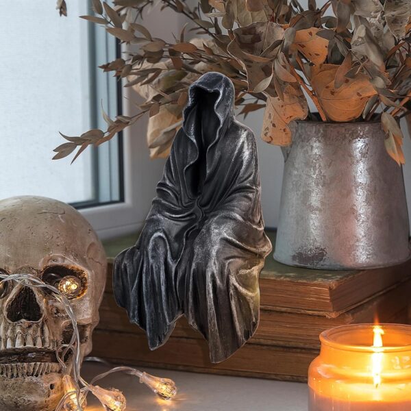 Resin Tabletop Gothic Decor Sitting Statue, Resin Statue Gothic Decor, Fits On Sturdy Shelf and Has A Cool Mystic Look 5.1 Inch - Image 3