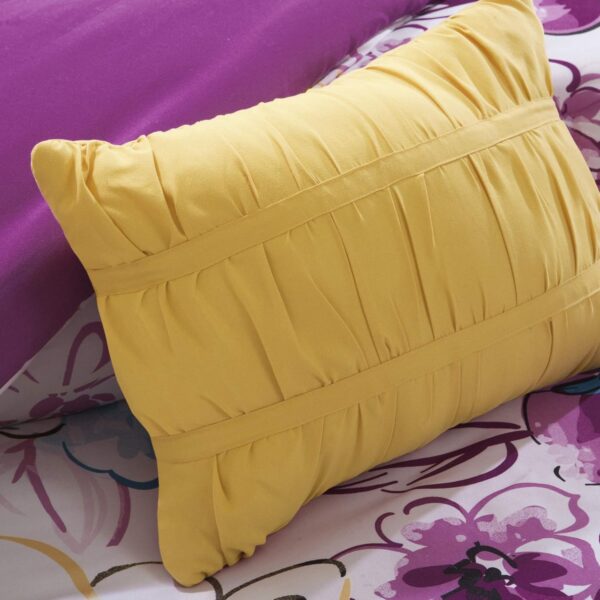 Intelligent Design Comforter Set Vibrant Floral Design, Teen Bedding for Girls Bedroom, Mathcing Sham, Decorative Pillow, Full/Queen, Olivia, Blue - Image 4