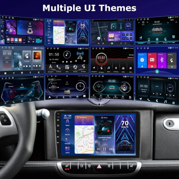 [4+64G] Car Radio for Mercedes Benz Smart Fortwo 2011-2015 - 9 inch IPS 1280 * 720P Touchscreen EQ Audio - Wireless Carplay and Android Auto, AI DSP, Customize Homepage,SWC + AHD Backup Camera - Image 7