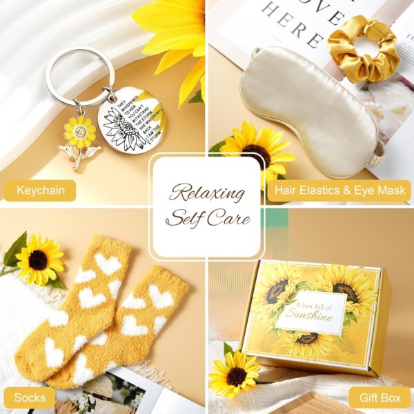 12PCS Sunflower Gifts for Women, Get Well Soon Gifts for Women Sending Sunshine Gift,Birthday Gifts for Women Unique Gifts for Mom Sister Teacher Friends Bestie Bff , Inspirational Gifts for Women - Image 6