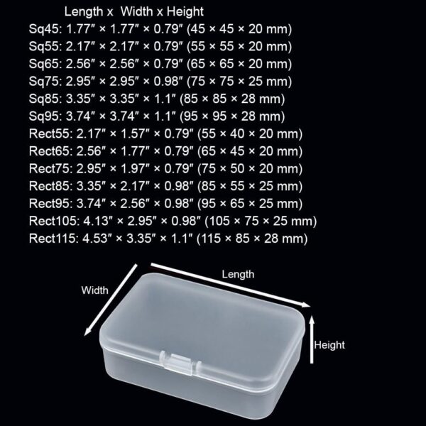 12 Pcs Clear Small Plastic Storage Containers with Lids, Ideal for Craft Supplies, Jewelry, Small Toys, Beads, Office & Household Organization - Image 2