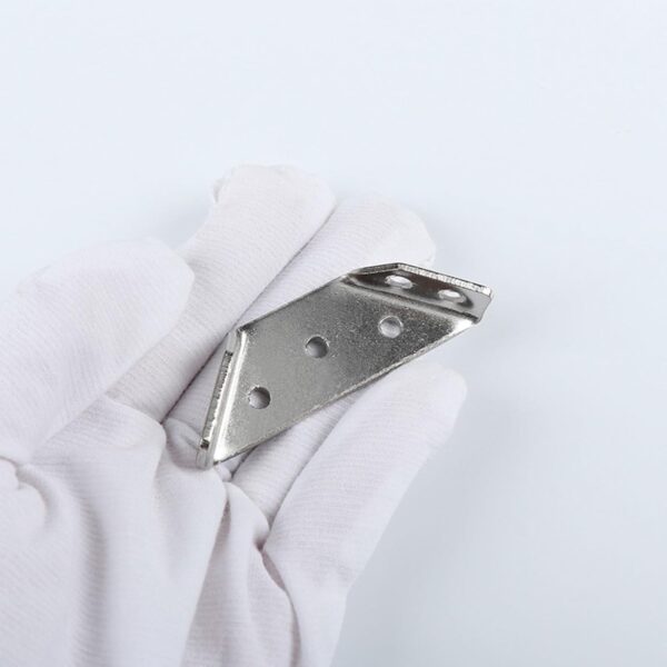 10-PCS Stainless Steel Shelf Brackets Metal Corner Connectors with Screws (2.72x0.83x0.47'') Angle Brackets for Wooden Tables/Shelves/Chairs | Furniture Hardware Repair|DIY Home & Workshop (Slivery) - Image 6