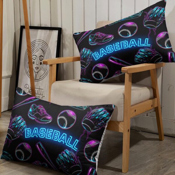 AILONEN Boys Baseball Print Fitted Sheet Set Twin Size, Sports Theme Bedding Set for Kids Teens,Baseball Sports Equipment Bed Sheet Set for Bedroom Decor,1 Fitted Sheet and 2 Pillowcases,3 Pieces - Image 6
